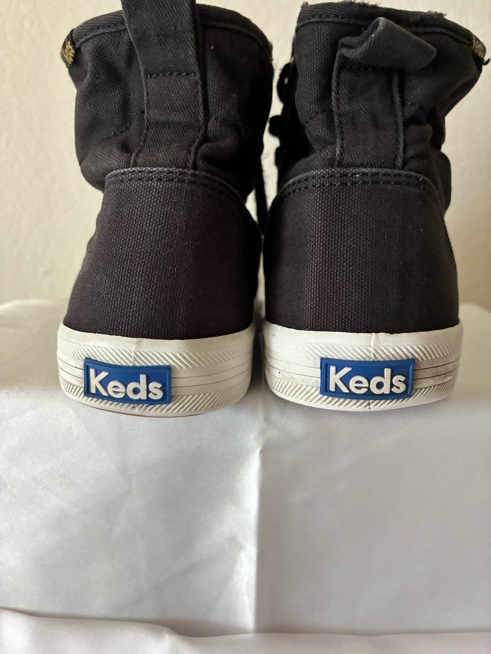 Keds Women’s Black High-Top Sneakers with Gold Details - Picture 4 of 5